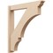 Ekena Millwork 6-in W x 38-in D x 42-in H Balboa Trad Rough Cedar Woodgrain TimberThane Outlooker, Primed Tan OUTUR060X38X42BOA04RCPR - alternate 1